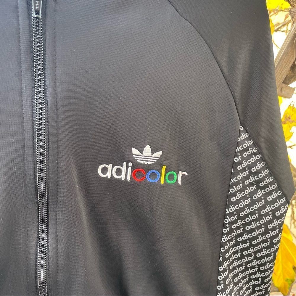 ADIDAS ORIGINALS BK5 Adi-Color Black Series DaVinci zip up track jacket. Size S - Picture 3 of 12